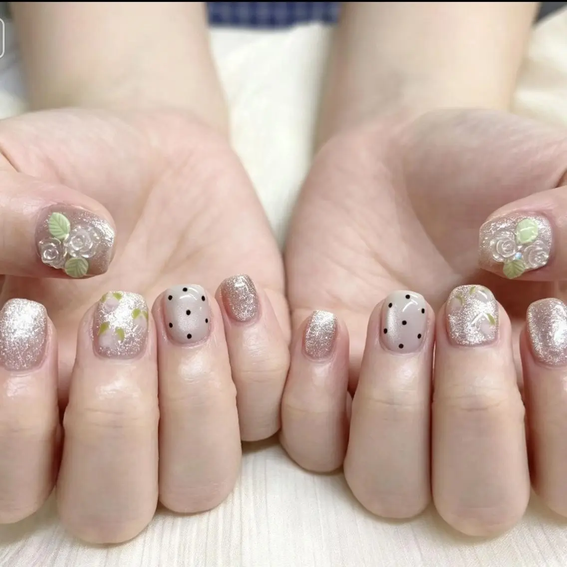 ネイル 🍑長さだし ワンホン💅モモコのネイルデザイン