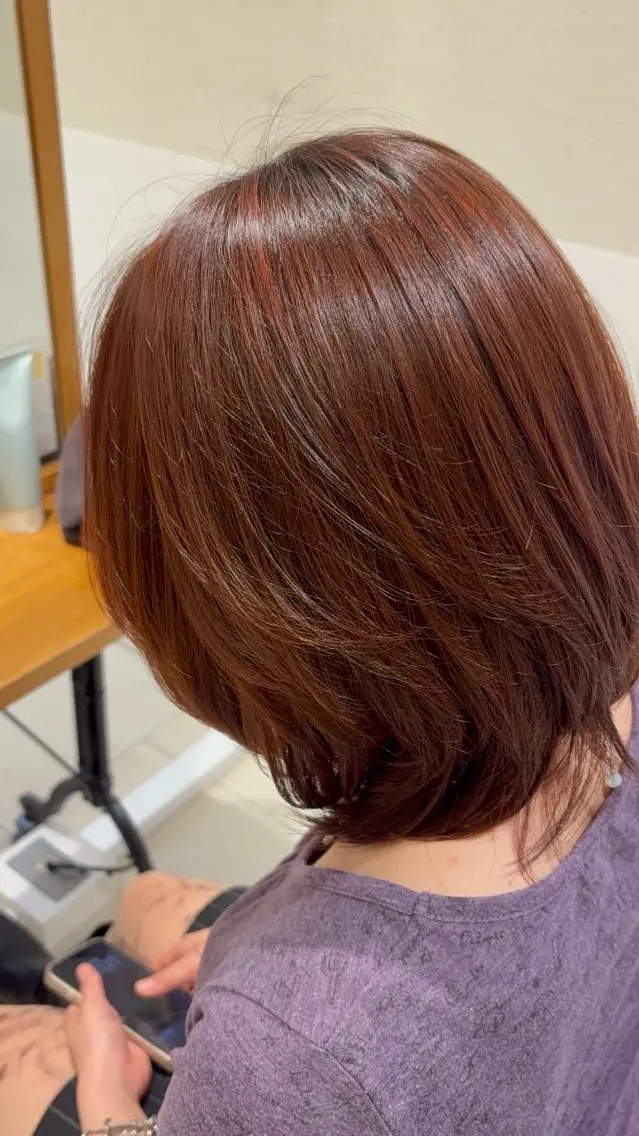 ミディアム カラー ヘアカラー 縮毛矯正/艶髪 Kanonのヘアスタイル