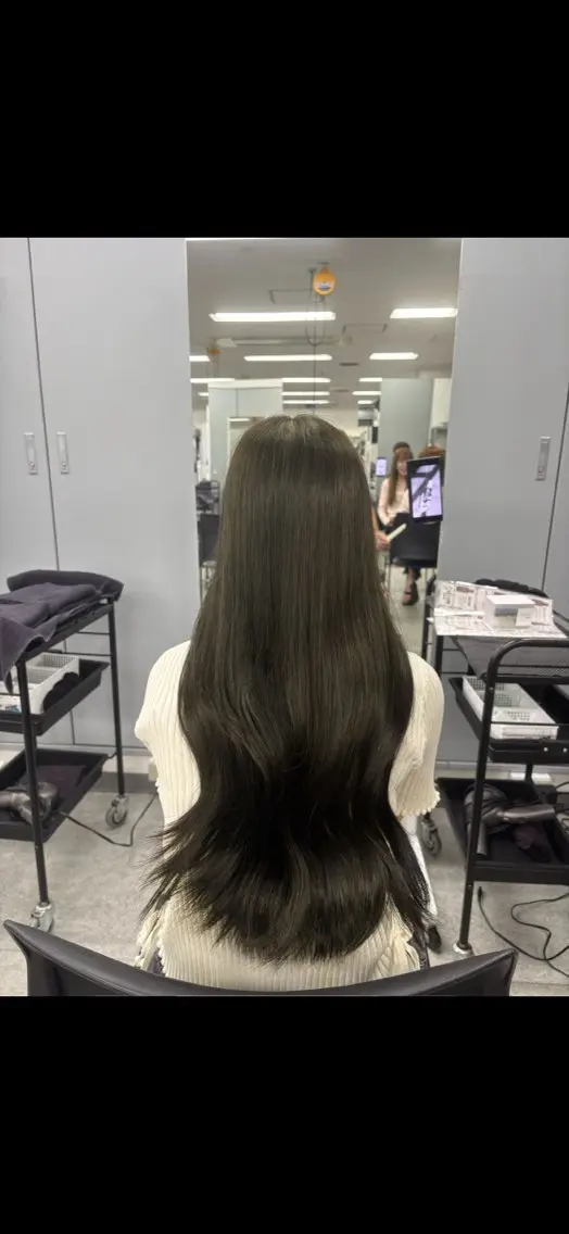 ロング カラー メンズ ヘアカラー トリートメント honoka💄💋 /オリーブカラー特化のヘアスタイル