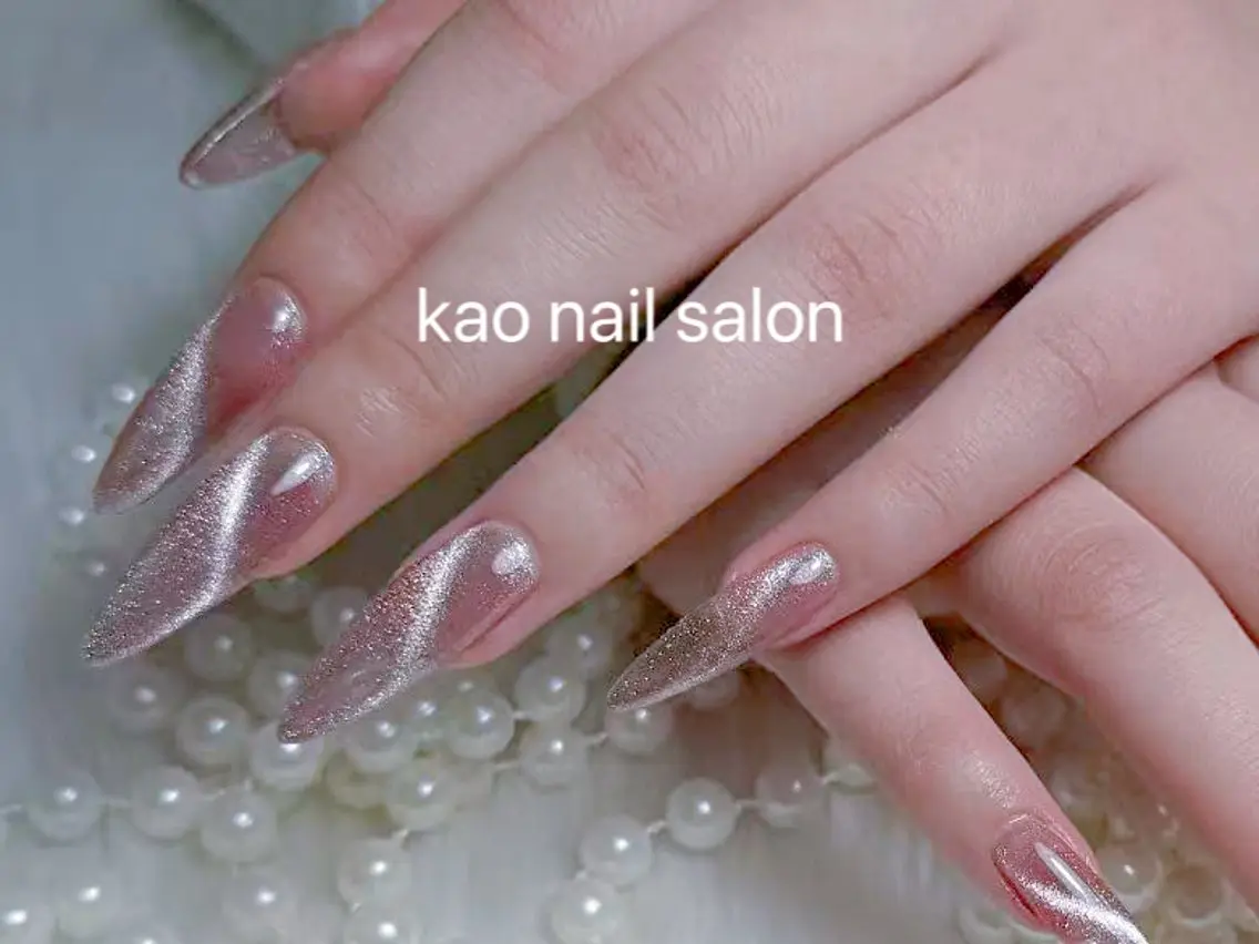 ネイル ハンドネイル kao nail マグネット/長さだしのネイルデザイン