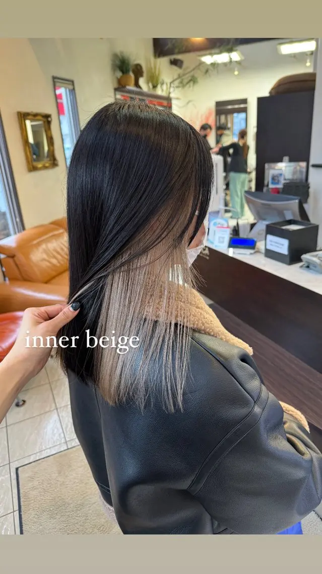 ミディアム カラー カット ヘアカラー コレットヘアー 田中アヤノのヘアスタイル