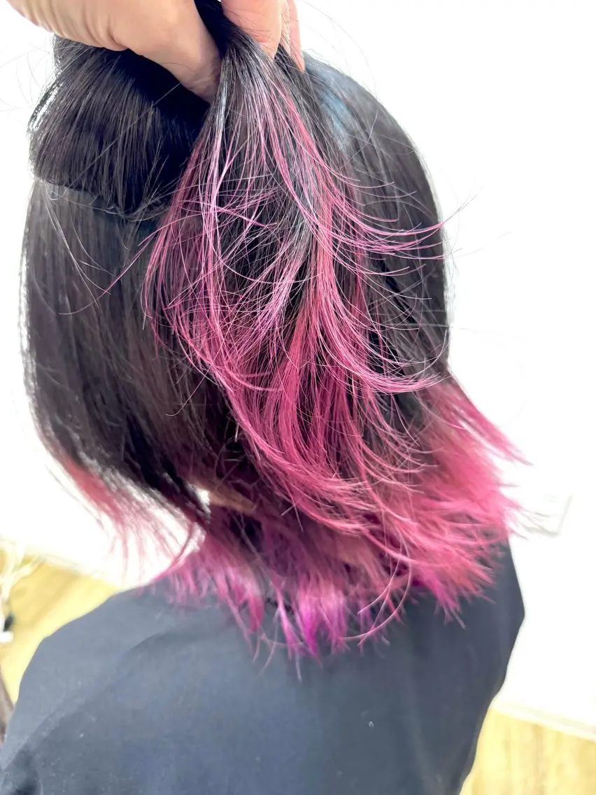 ミディアム ヘアカラー トリートメント 大阪 美容師 林のヘアスタイル
