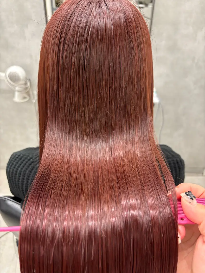 ロング カラー 髪質改善 縮毛矯正 トリートメント すぐ巻ける縮毛矯正 🍀勝倉　麗のヘアスタイル