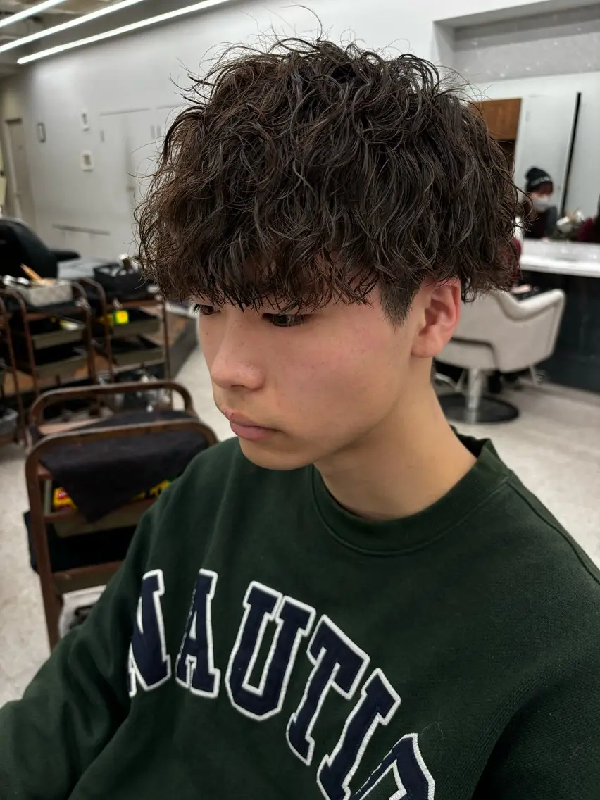 パーマ メンズ 🍐シャドウパーマ メンズ特化/守岡🍐のヘアスタイル