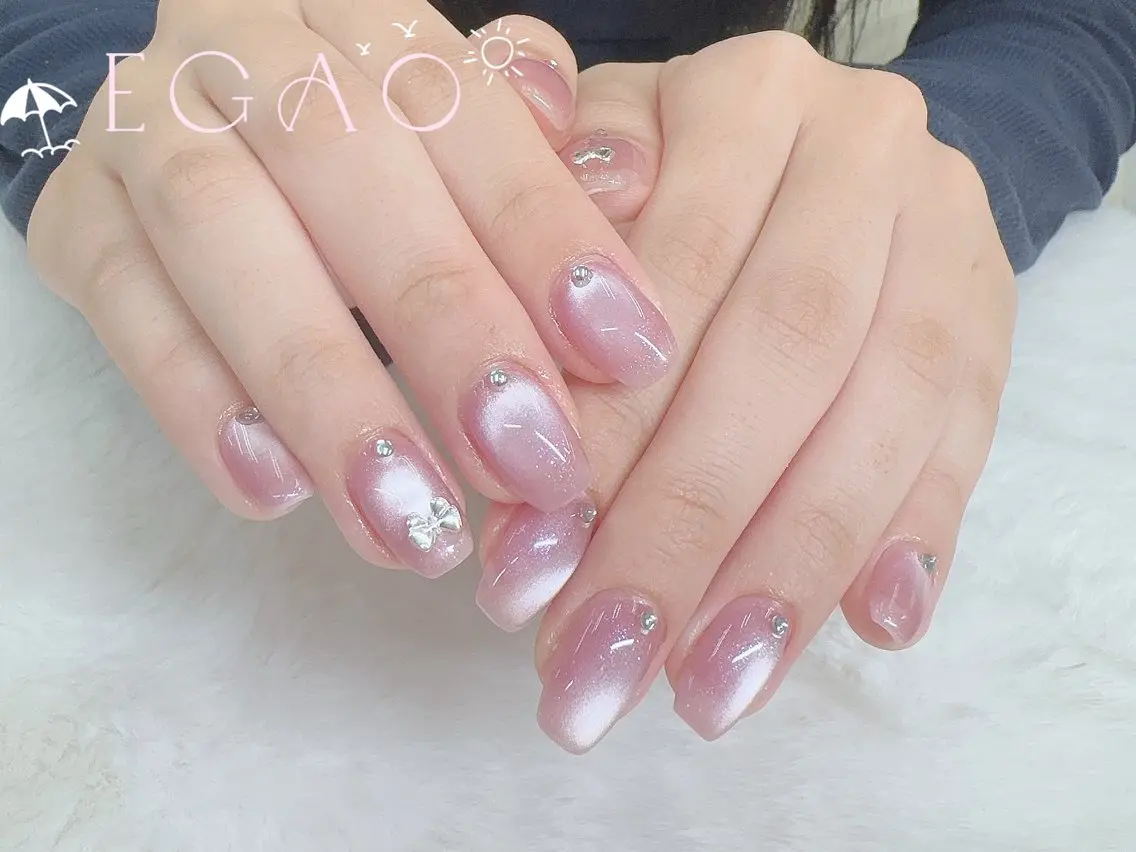 ネイル アートネイル フットネイル フレンチネイル ジェルネイル グラデーション ハンドネイル EGAO NAIL 錦糸町店のネイルデザイン