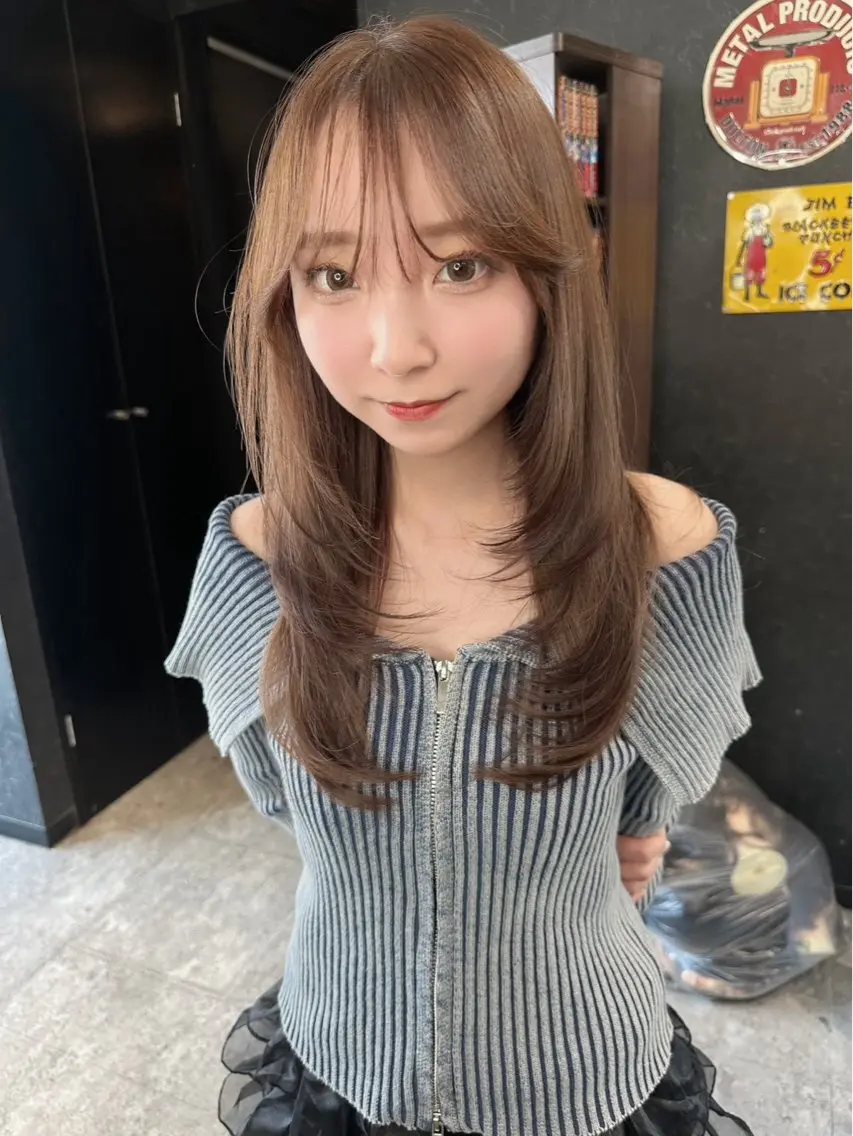 カット＋ブリーチなしダブルカラー＋トリートメントの写真