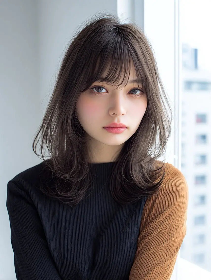 ロング カラー ヘアカラー 透明感×艶カラー ✨️美髪縮毛🍒リオのヘアスタイル