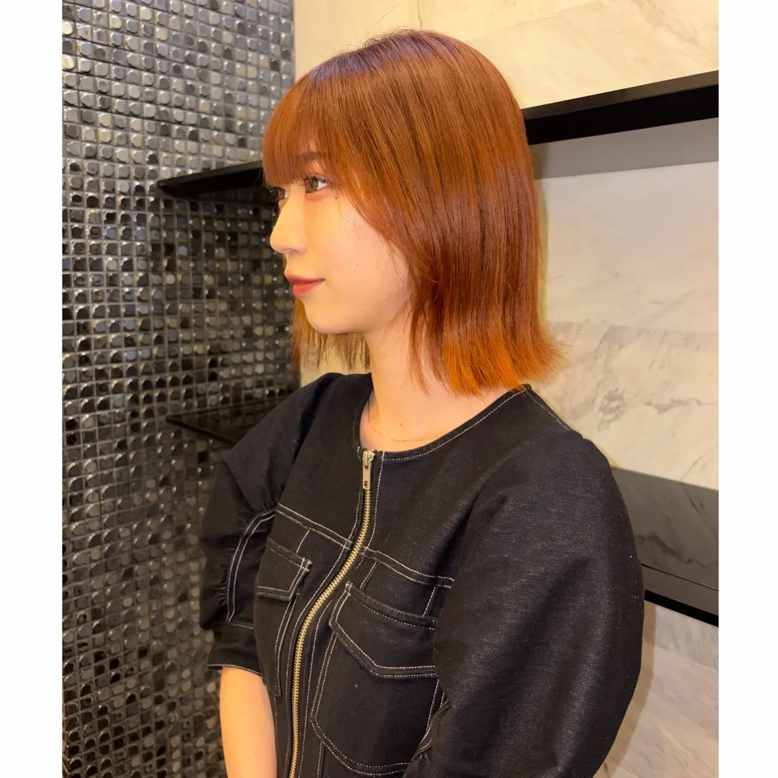 カラー Zina 坂木 美月のヘアスタイル