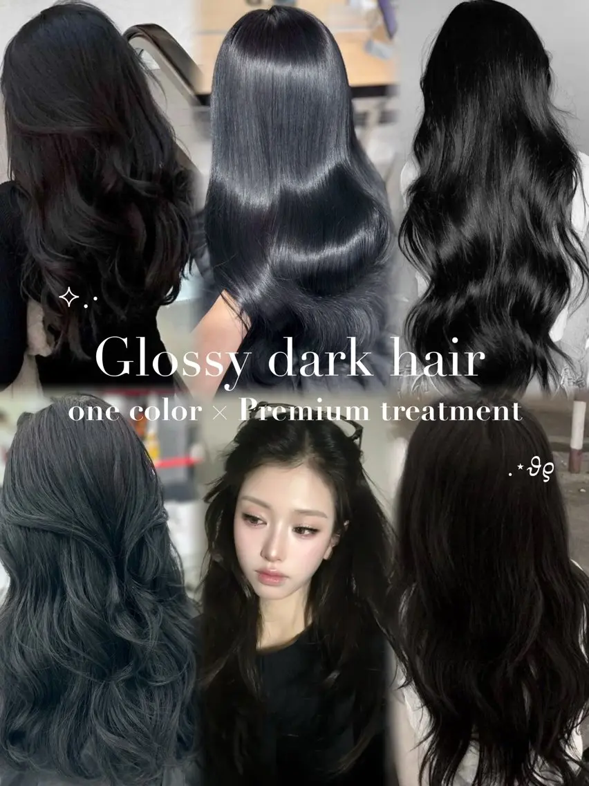 ロング トリートメント 韓国ワンホン透明感 カラー✨🖤ここあのヘアスタイル