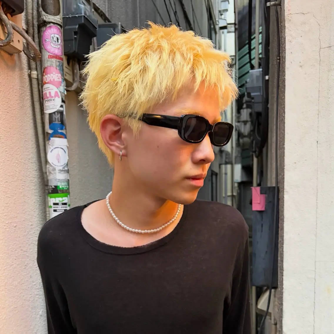 ショート メンズ カット ヘアカラー 原宿メンズ特化 ハユカ ソウタのヘアスタイル