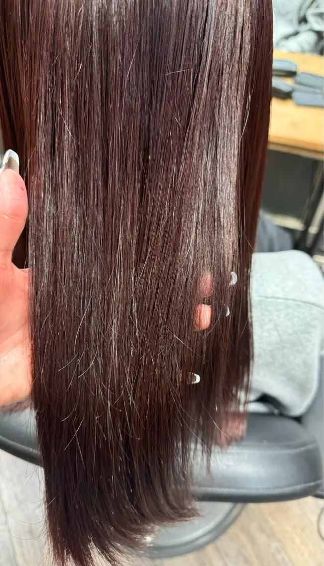 セミロング カラー ヘアカラー 艶カラー🎀 YUUKAのヘアスタイル