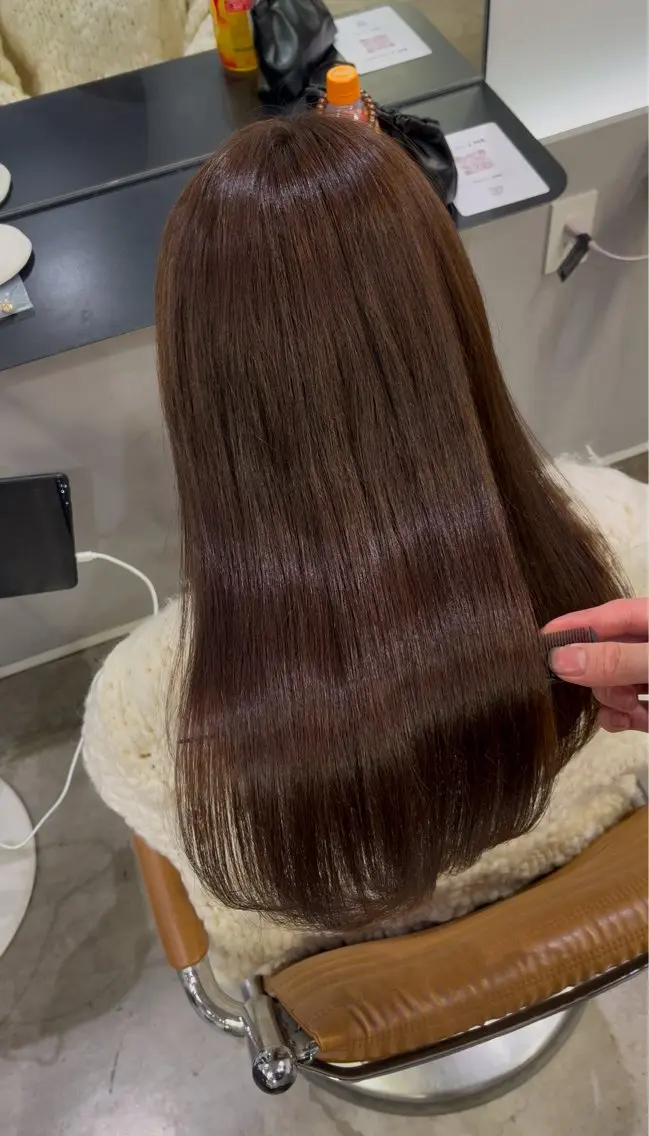 ロング カラー ブラウンカラー ナチュラルブラウン 遠峯 海晴のヘアスタイル