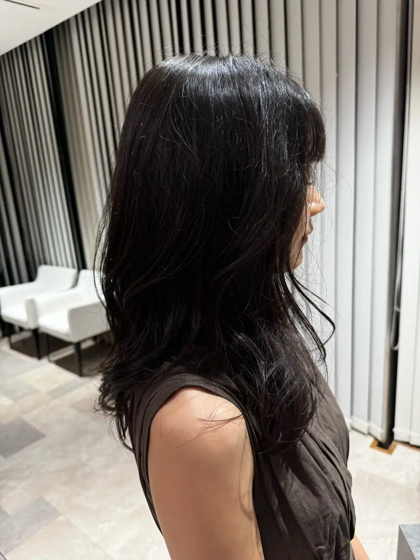 セミロング パーマ セミロングパーマ パーマ カットモデル募集 🔥中浜　稜のヘアスタイル