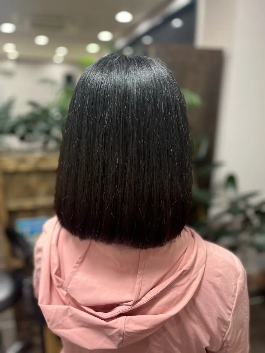 ミディアム ボブ assemblage 江川羽南のヘアスタイル