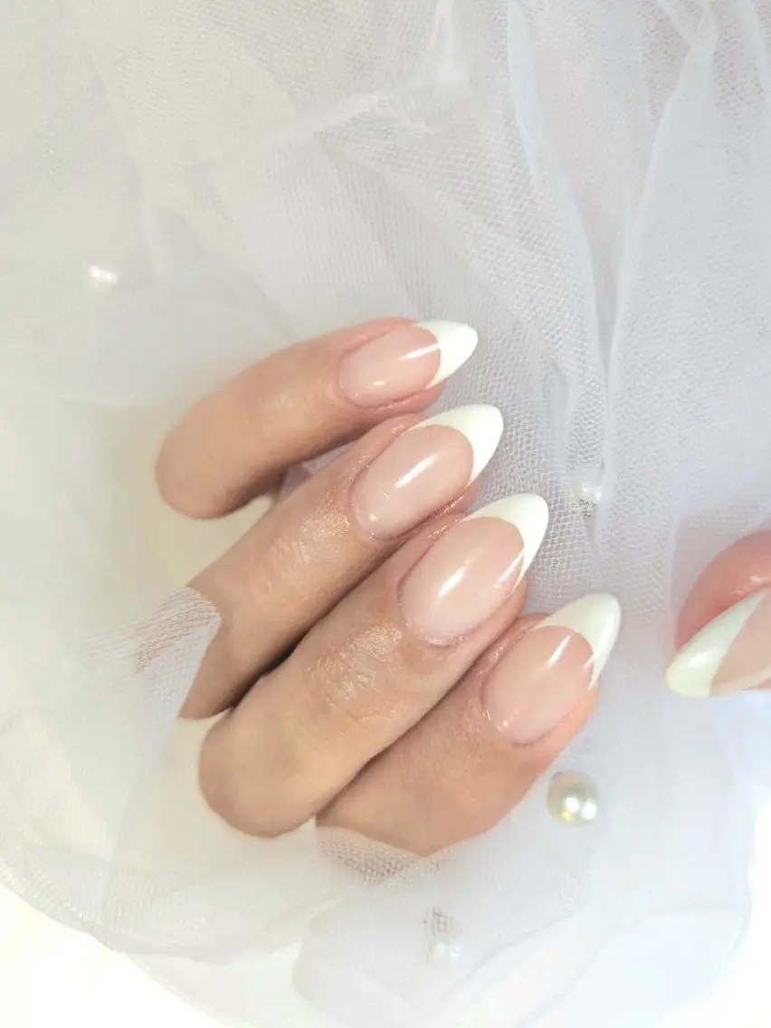 オフあり🍒フレンチネイルの写真