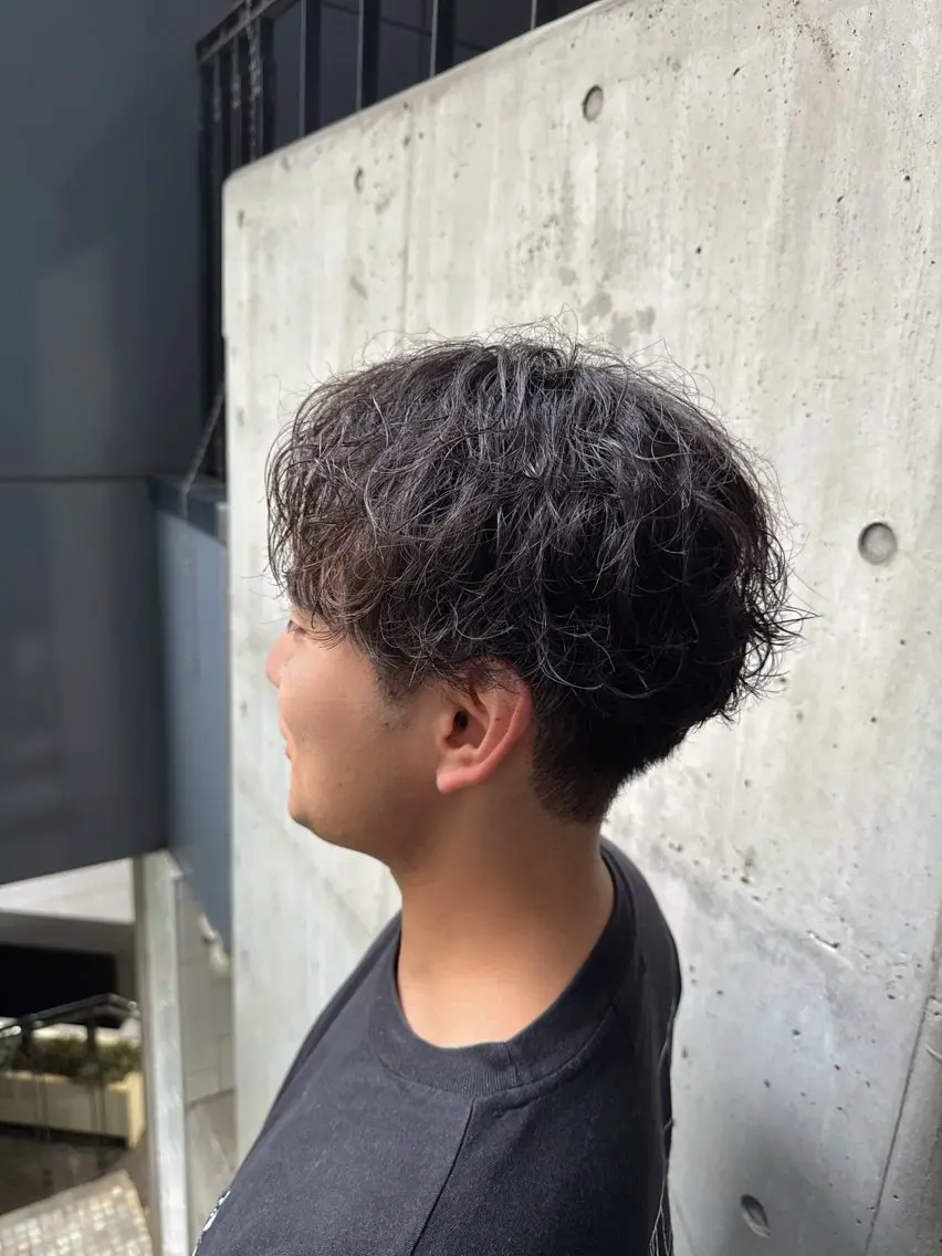 パーマ メンズ カット パーマ 河野 悠のヘアスタイル
