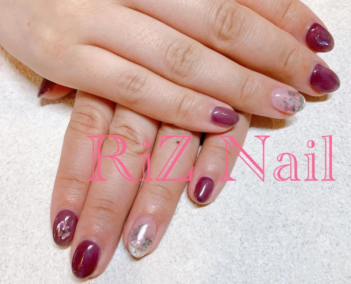 ネイル シンプルネイル RiZ nail salonのネイルデザイン