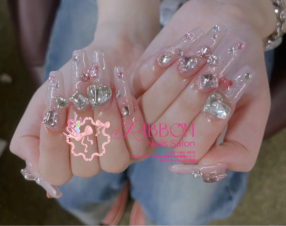 ネイル フットネイル フレンチネイル ジェルネイル マグネットネイル 持ち込み ハンドネイル Ribbonnail salonのネイルデザイン