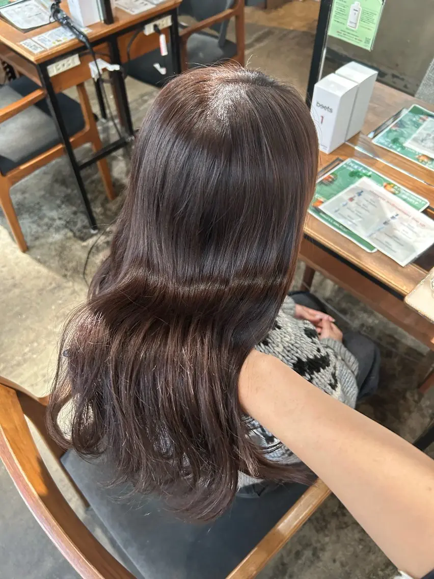 セミロング カラー カット ヘアカラー トリートメント moe🎀 透明感♡似合わせのヘアスタイル
