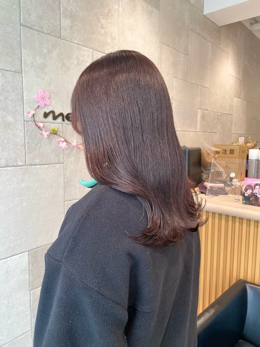 ロング カラー ブラウンカラー ピンクカラー ピンクブラウン 🌙透明感×艶カラー HARURU🌙のヘアスタイル