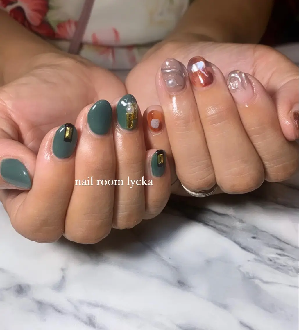 ネイル ネイルルームリッカ 𝐦𝐚𝐲𝐮のネイルデザイン