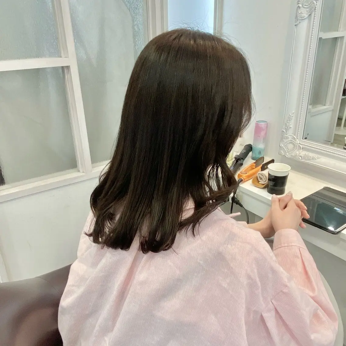 ミディアム カラー 透明感カラー グレージュ 𝑆𝐴𝑂𝑅𝐼 /大森🪞🎀のヘアスタイル