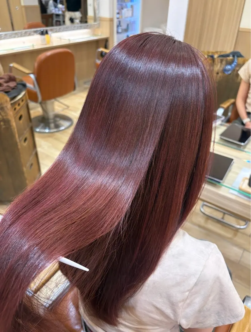 ロング はせ りなのヘアスタイル