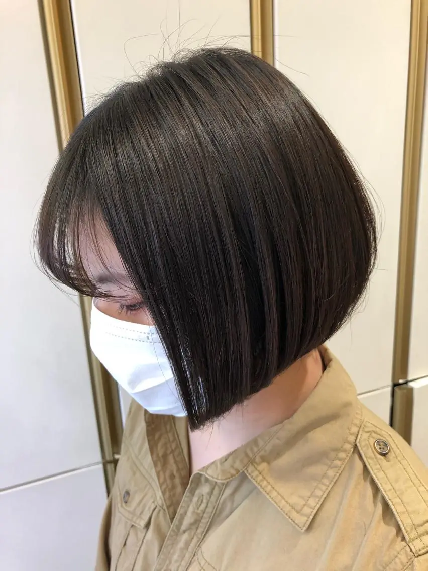 似合わせカット+ポイント縮毛矯正(前髪、リタッチなど)の写真