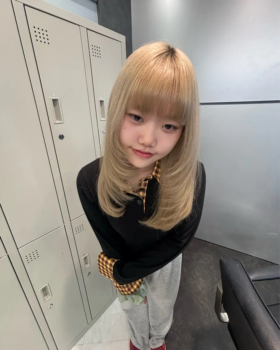 【ミニモ学割🎀】 韓国風ざくざくレイヤーカット⋆*ハッシュカット꒰ঌ✧*｡の写真