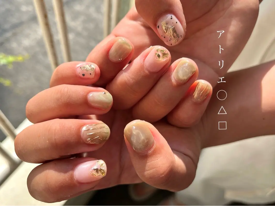 ネイル ハンドネイル アトリエ ○△□のネイルデザイン