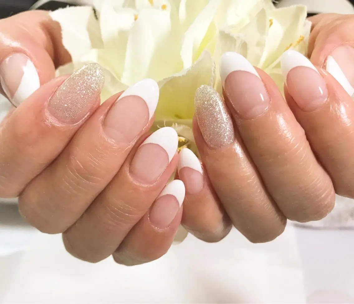 ネイル フットネイル フレンチネイル シンプルネイル 春ネイル ホワイト nail fufla ♡yamane♡のネイルデザイン