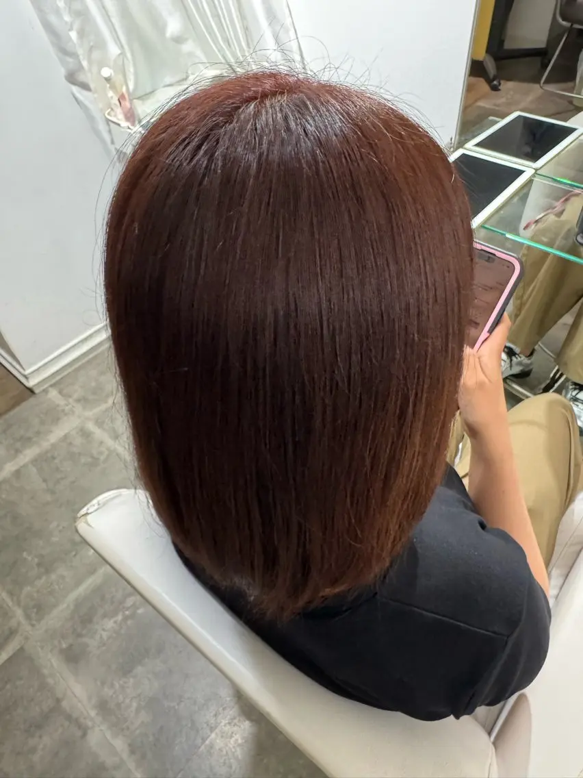 ミディアム カラー ベージュカラー 黒髪 ブラウンカラー おんだゆい。縮毛矯正 /カラーモデル募集のヘアスタイル