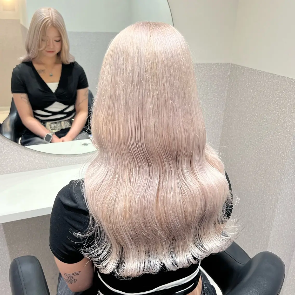 🎀ハイブリーチ+ケアブリーチ使用 ✧︎*。トリプルカラー(ダブルブリーチ+オンカラー)の写真
