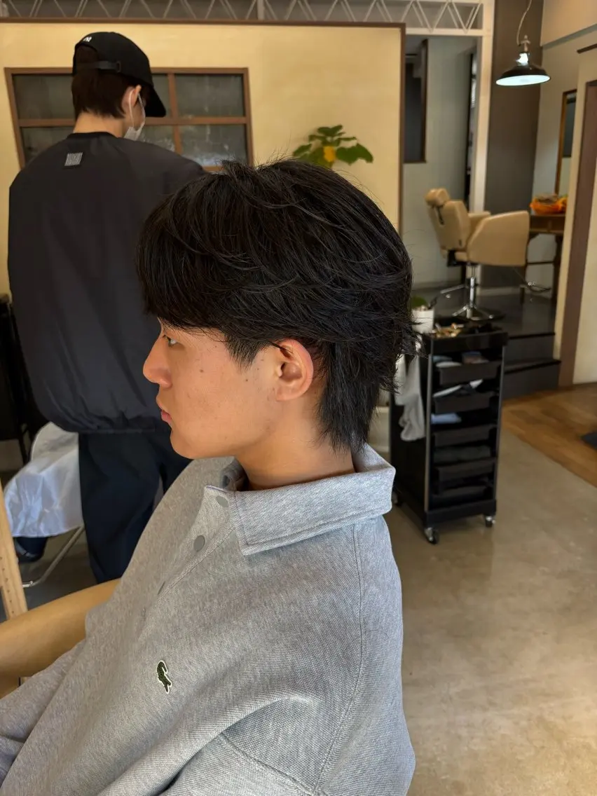ショート メンズ カット パーマ 鹿児島 TSUBASAのヘアスタイル