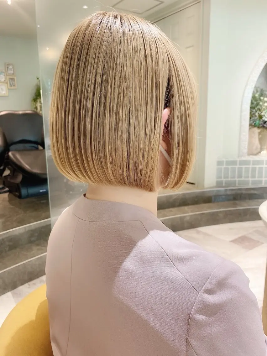 ショート カット ヘアカラー 🩵縮毛矯正・ボブ 岩原朋也🩵のヘアスタイル