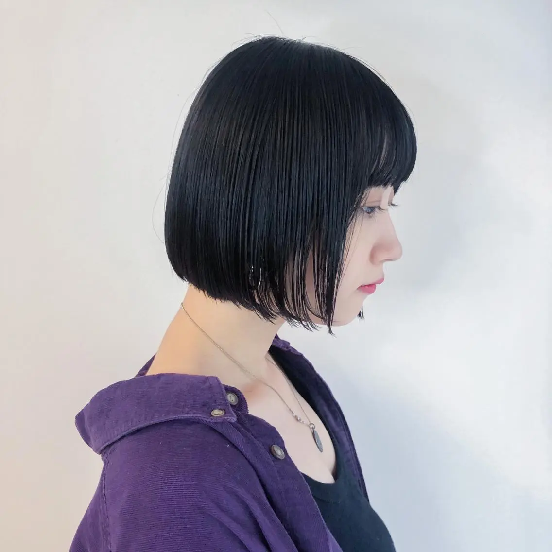 ショート 切りっぱなしボブ ボブ カット ヘアカラー Takuma Suzuki中目黒のヘアスタイル