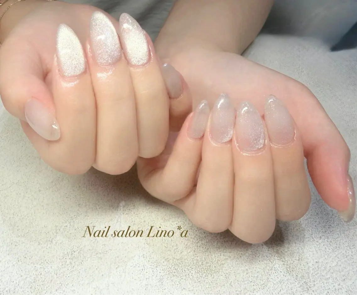 ネイル マグネットネイル マグネットワンカラー オフィスネイル ワンカラーネイル ハンドネイル Nail salon Lino*aのネイルデザイン