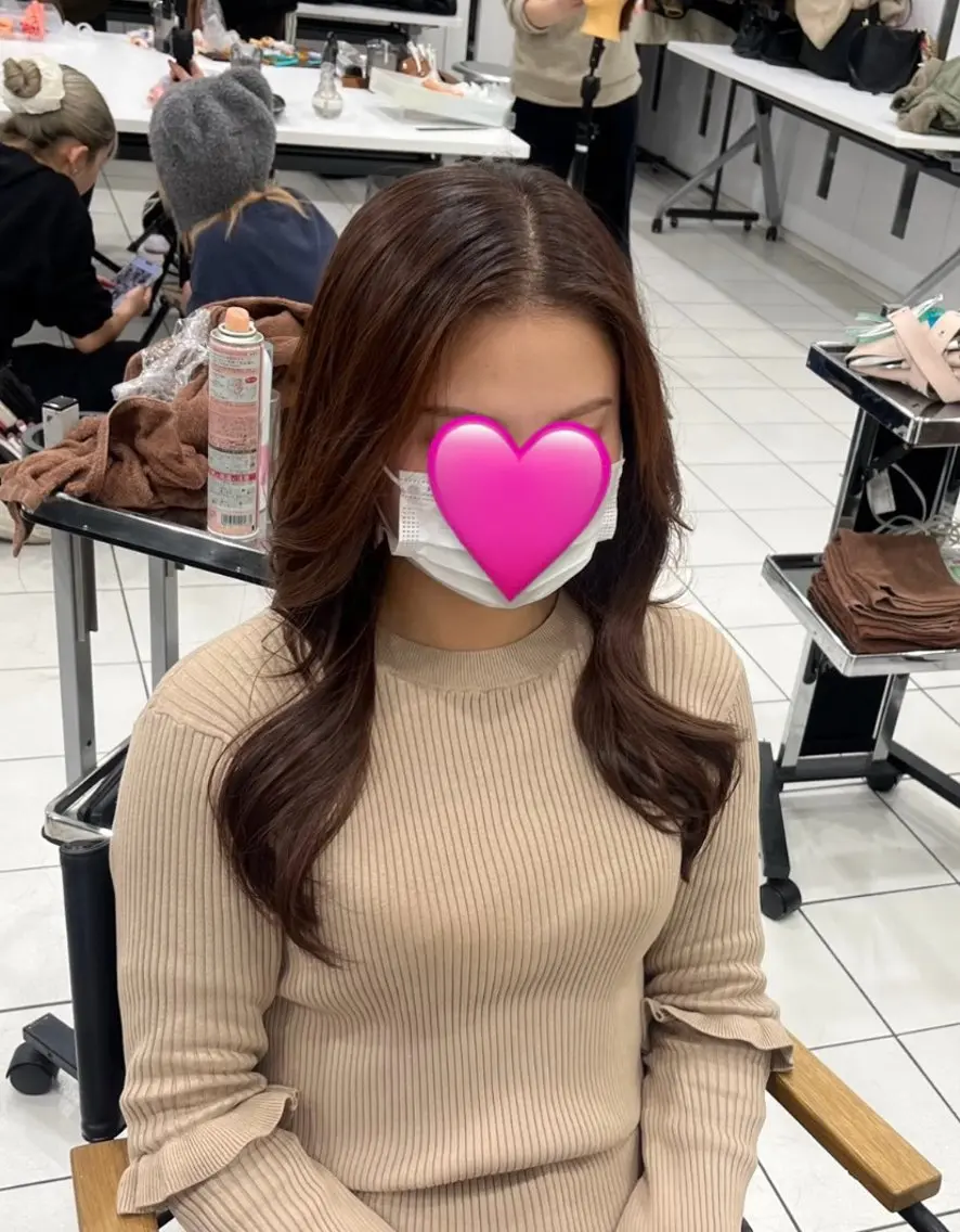 ロング カラー カット ヘアカラー mit bytree MISAKI🎀のヘアスタイル