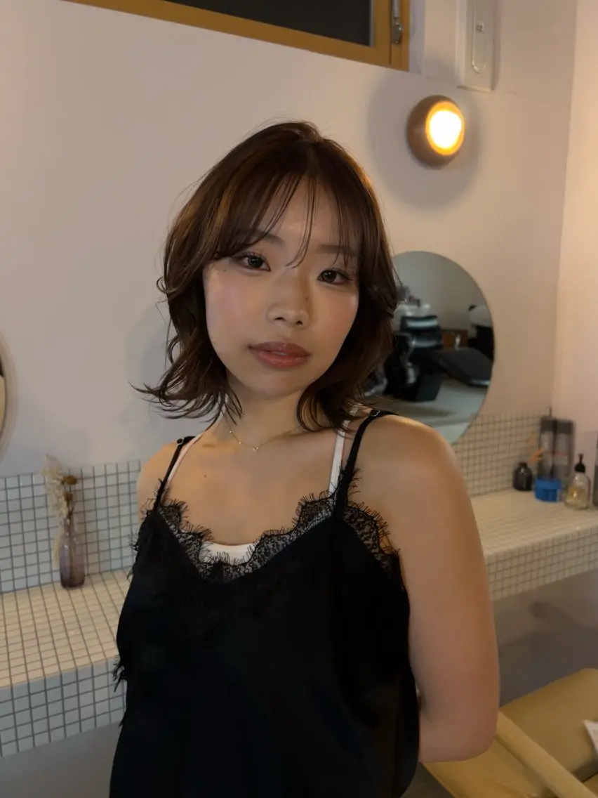 カラー ヘアアレンジ ブラウンカラー 透明感カラー ココアブラウン yelm府中🌼 /かのんのヘアスタイル