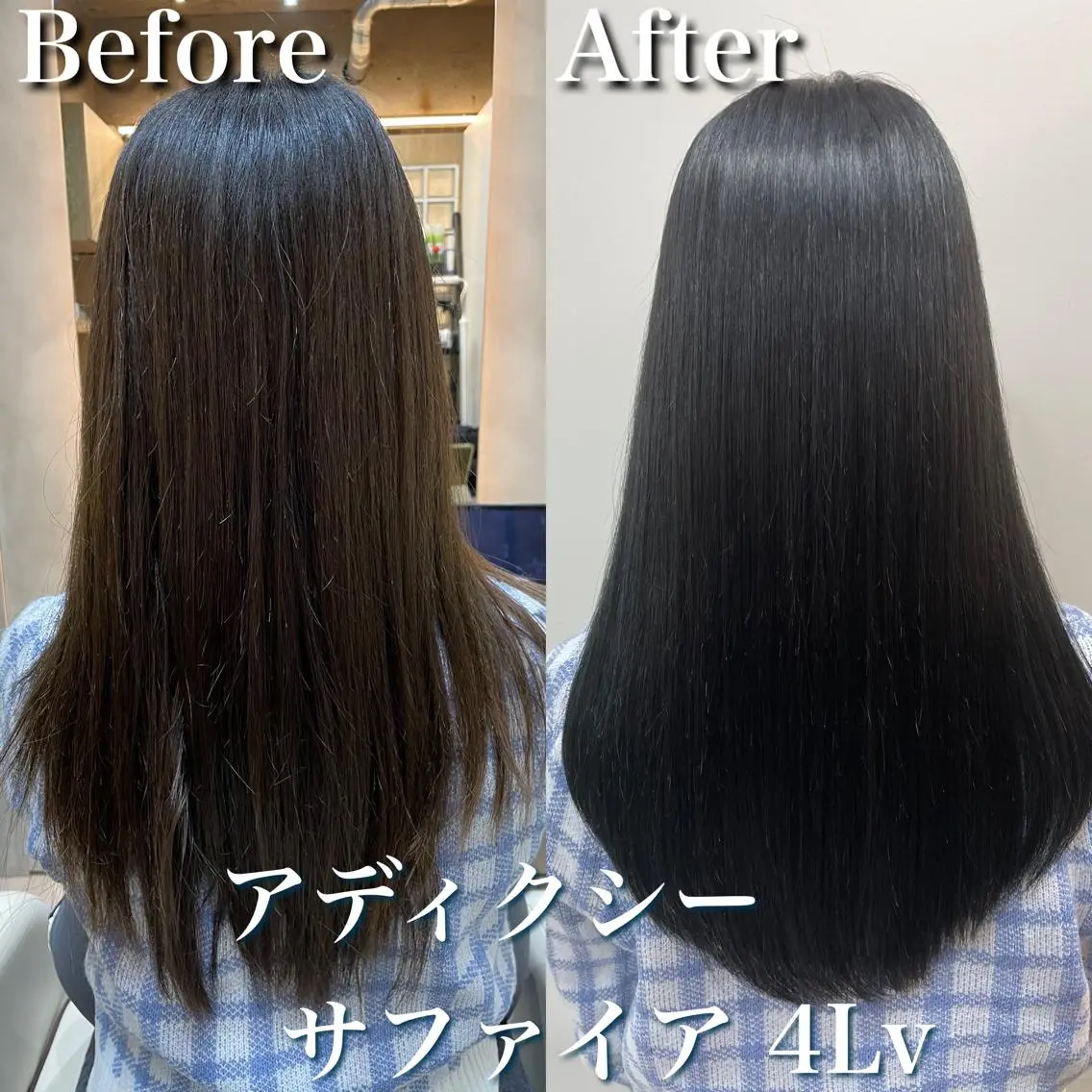 セミロング カラー アディクシーカラー アッシュ アッシュグレー 透明感カラー ダークアッシュ Soleria 田中慎一のヘアスタイル