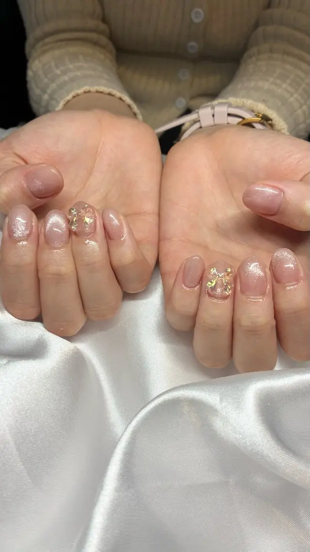 ネイル ジェルネイル マグネットネイル ハンドネイル Nail ヌシん家 AKANEのネイルデザイン