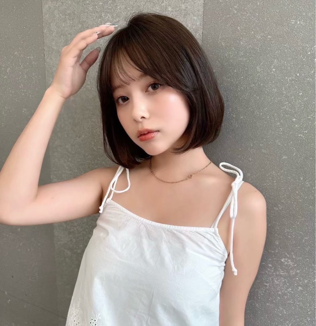 ミディアム カット ヘアカラー トリートメント カットモデル募集中！ Ruriボブ/矯正のヘアスタイル