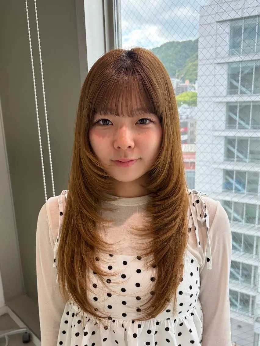 ロング ハイレイヤー レイヤーカット 似合わせカット カット トリートメント EIGHT /SHU🩶のヘアスタイル