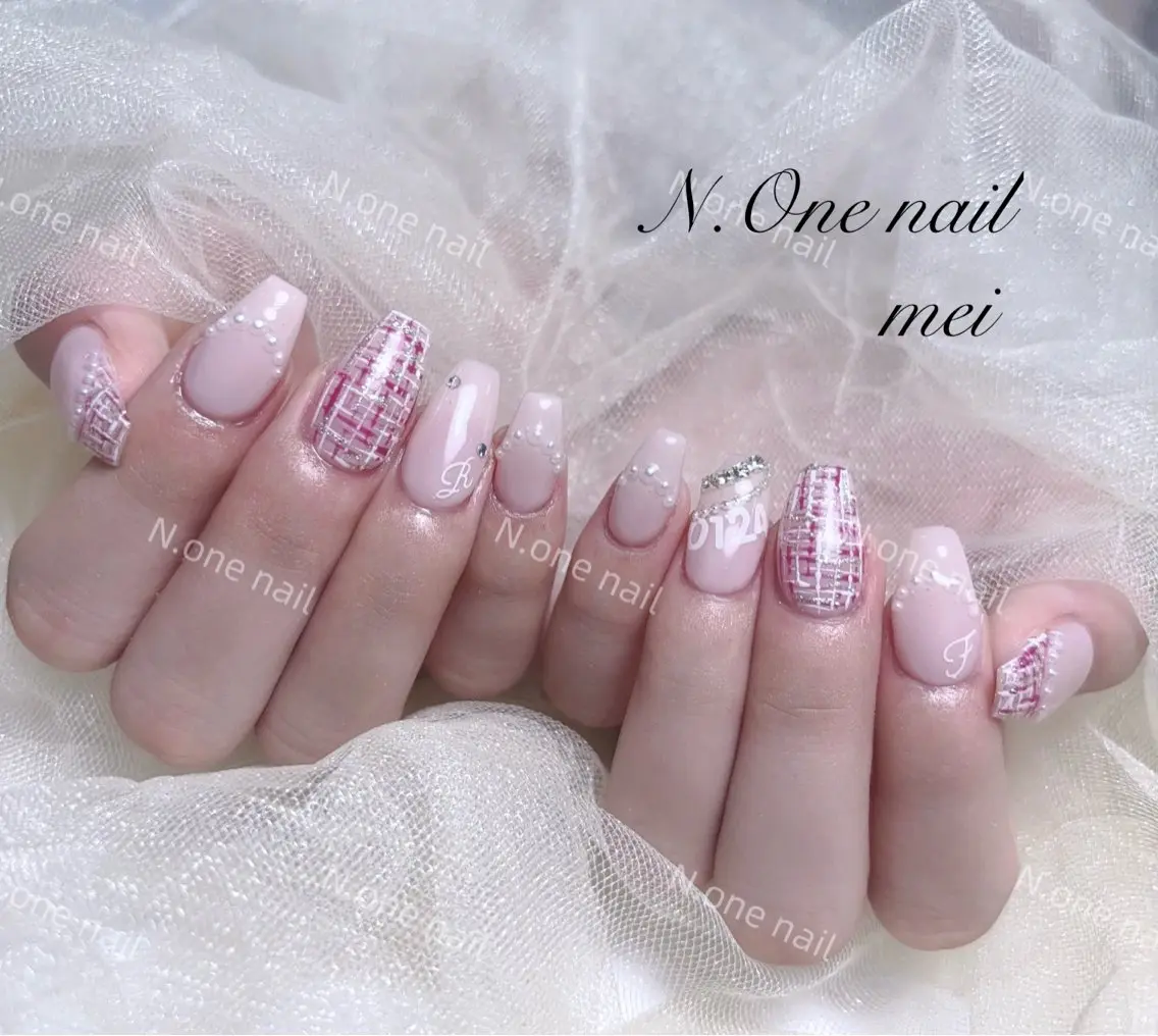 ネイル 長いだし/スカルプ/ パラシェルN.oneのネイルデザイン
