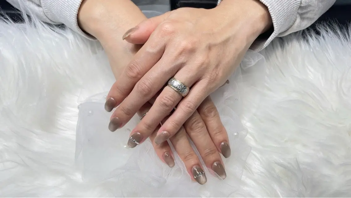ネイル マグネットネイル ハンドネイル ハンドケア my nail plus野江内代のネイルデザイン