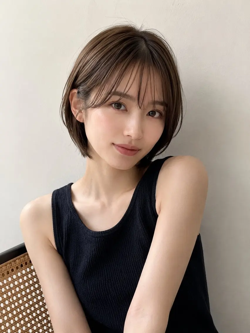 ショート カラー カット ヘアカラー トリートメント ヘッドスパ "オトナ髪”/ LAKA TOCCAのヘアスタイル