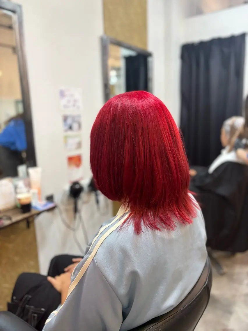 セミロング カラー 韓国風レイヤー/メン ズパーマ✨みずか💜のヘアスタイル