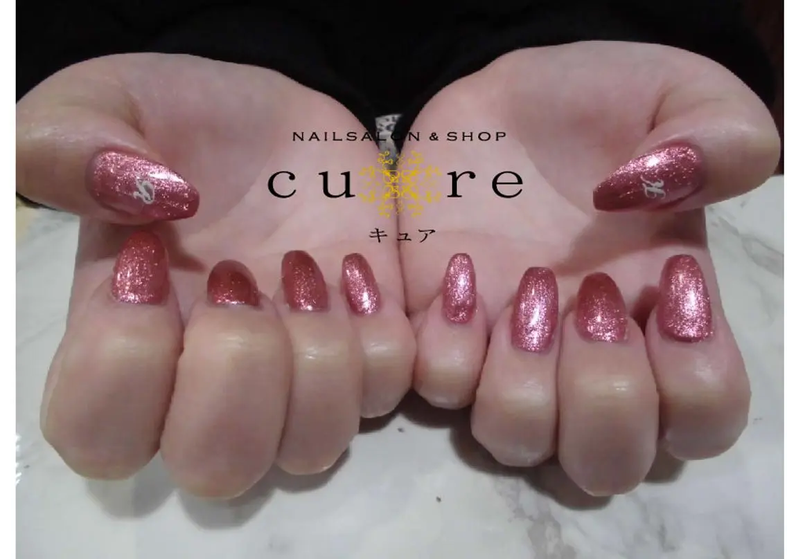 ネイル ジェルネイル ワンカラーネイル ネイルサロン Cureのネイルデザイン