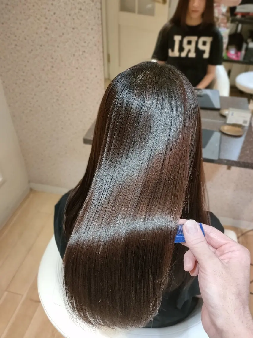 ロング 髪質改善 自由が丘😺美髪矯正 大野　雅士のヘアスタイル