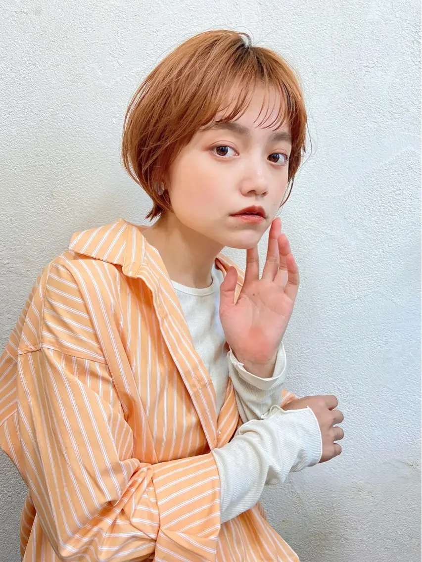 ショート カラー カット ヘアカラー トリートメント 🦋透明感カラー🦋 なつやのヘアスタイル